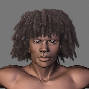 black male 3d model