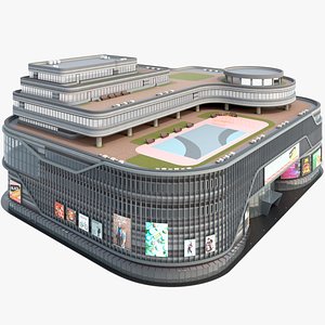 3D model Modern Shopping Mall Complex