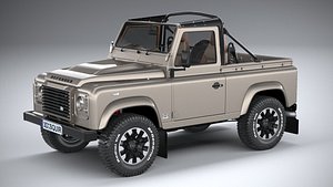 3D Land Rover Defender Classic V8 Soft Top 2025