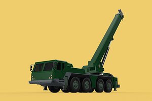 3D ARMY MILITARY RESCUE ARMOURED CRANE WRECKER TRUCK WINCH WINCHES