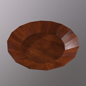 3D model Medieval Plate Game Ready Low Poly 3D Model