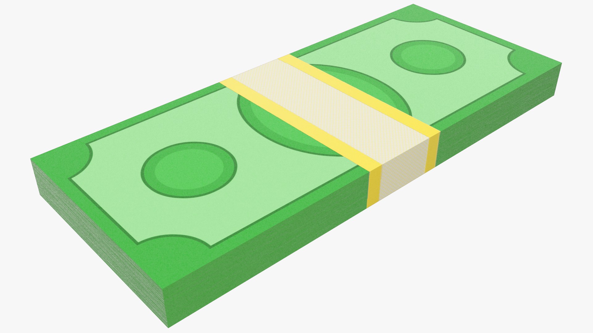 3D Stack Of Cartoon Money Bills Low Poly V1 Model - TurboSquid 2012617