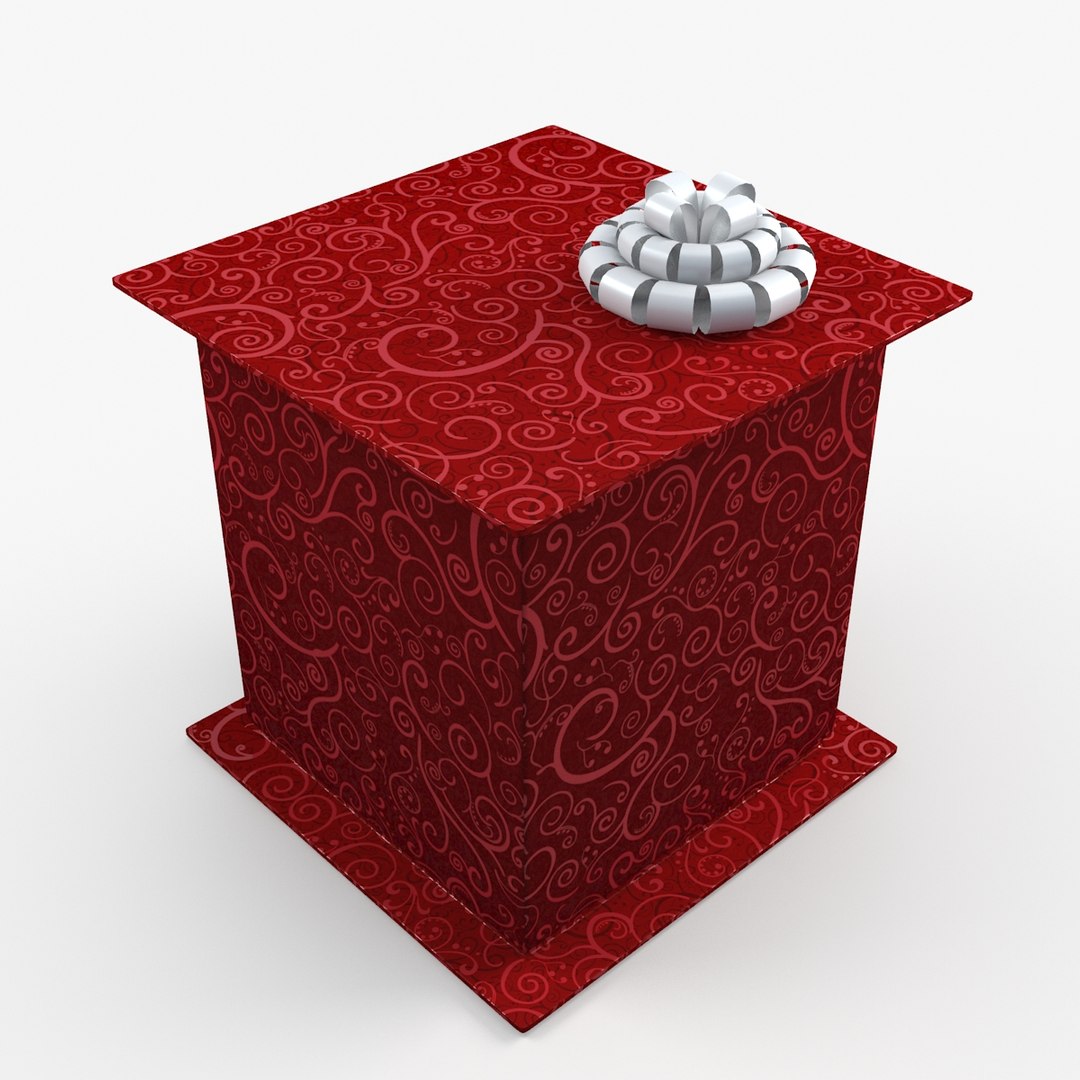 Christmas Gift Present Box 3d 3ds