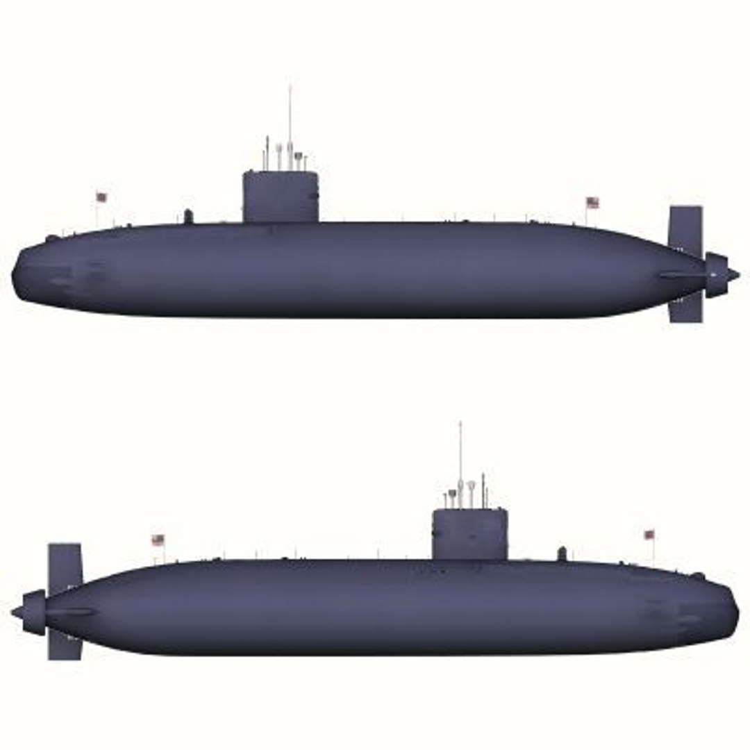 3d Model Trafalgar Class Submarine