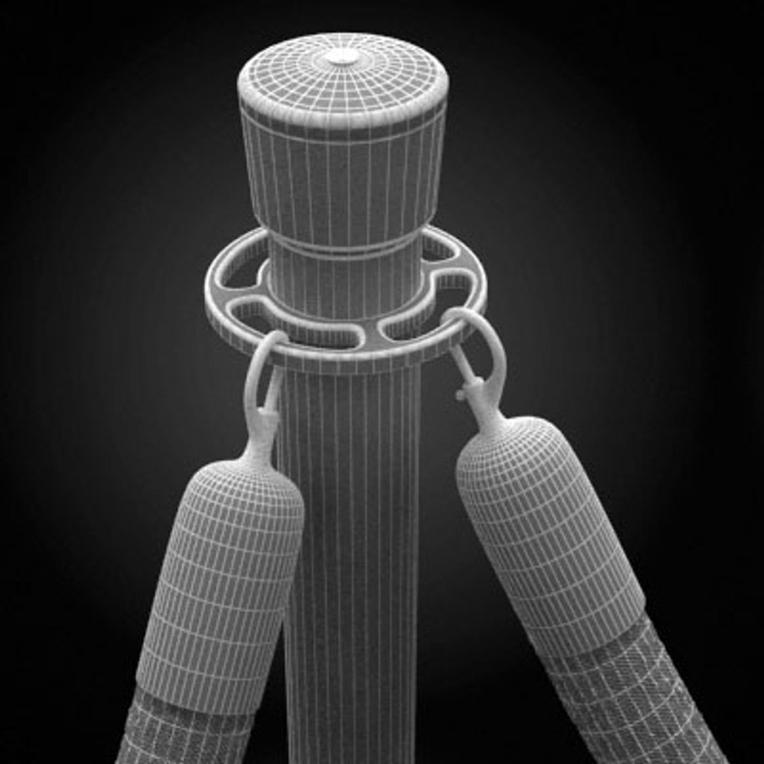 roped stanchions 3d 3ds