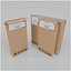 Schlankes und stapelbares Duo – Montiertes und anpassbares Kartonset