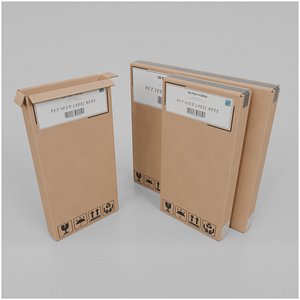 Slim and Stackable Duo - Rigged and Customizable Cardboard Box Set