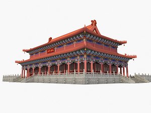 ancient china palace 3d model