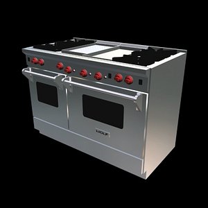 wolf dual fuel range 3d dwg