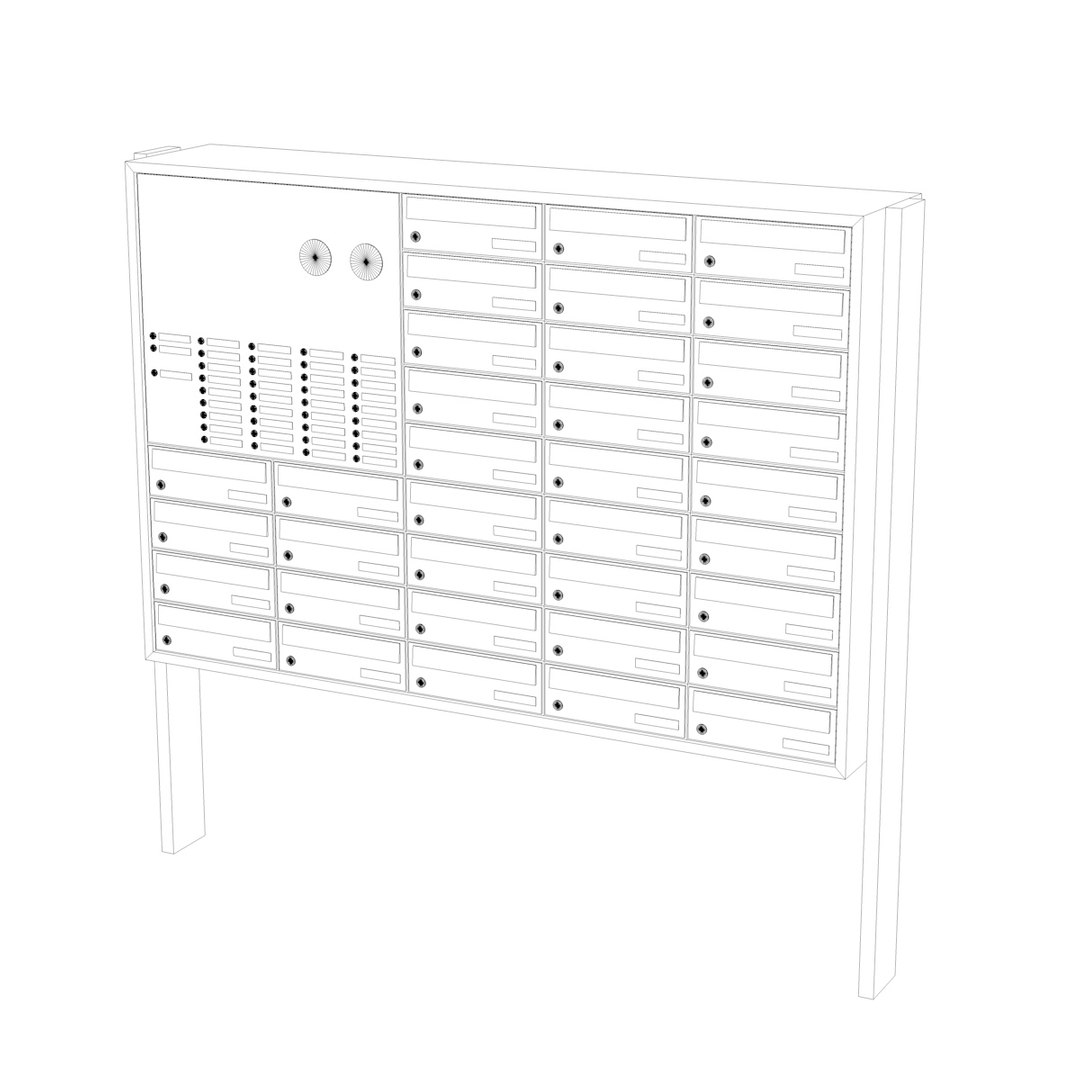 3D mailbox simple array https://p.turbosquid.com/ts-thumb/gX/XPTpu2/KlbOZHDX/mailbox_b/jpg/1528790195/1920x1080/fit_q87/2f2db1c14a64f6539e01ff603b69e8a6d832b568/mailbox_b.jpg