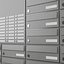 Simple Mailbox System Array Low Poly Mailboxes