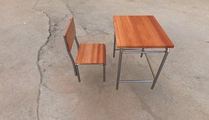 3D table chair