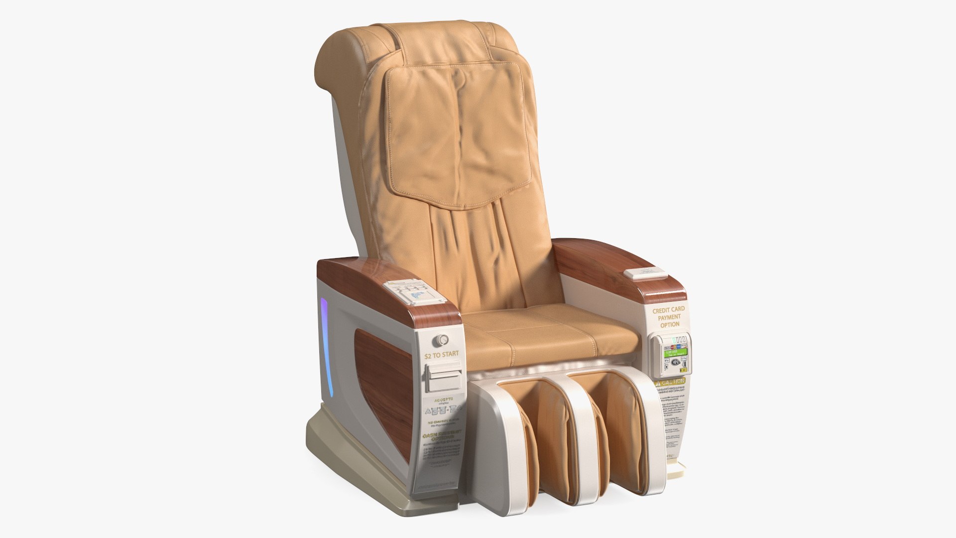 Massage Vending Chair Beige 3D model TurboSquid 2174270