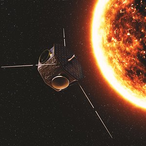 3D star satellite