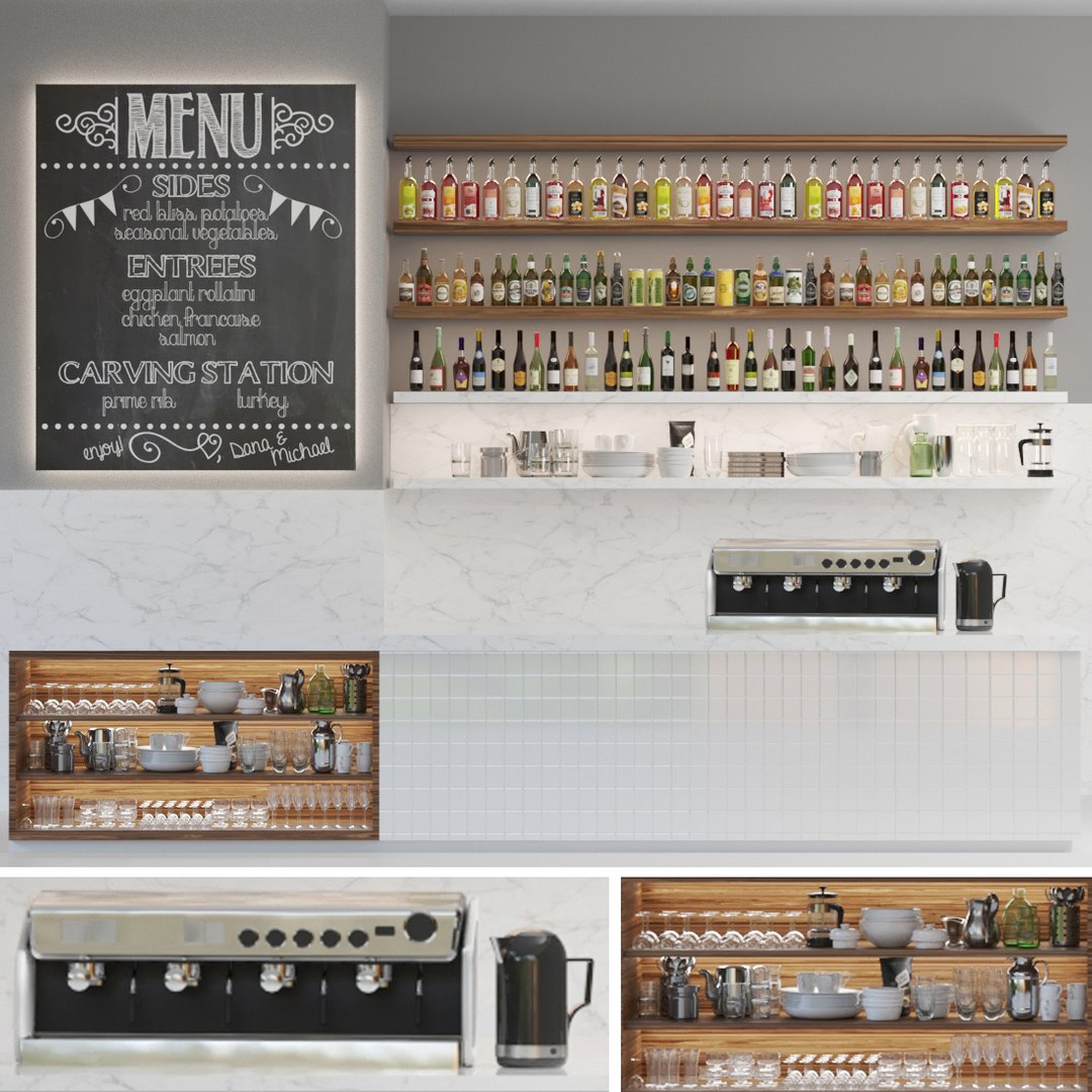 3D Coffee Point Design 6 Model - TurboSquid 1746268