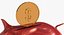 3d pig coin bank