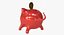 3d pig coin bank