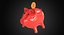 3d pig coin bank