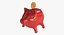 3d pig coin bank