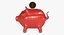 3d pig coin bank