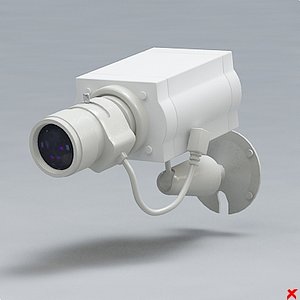 3d model security camera