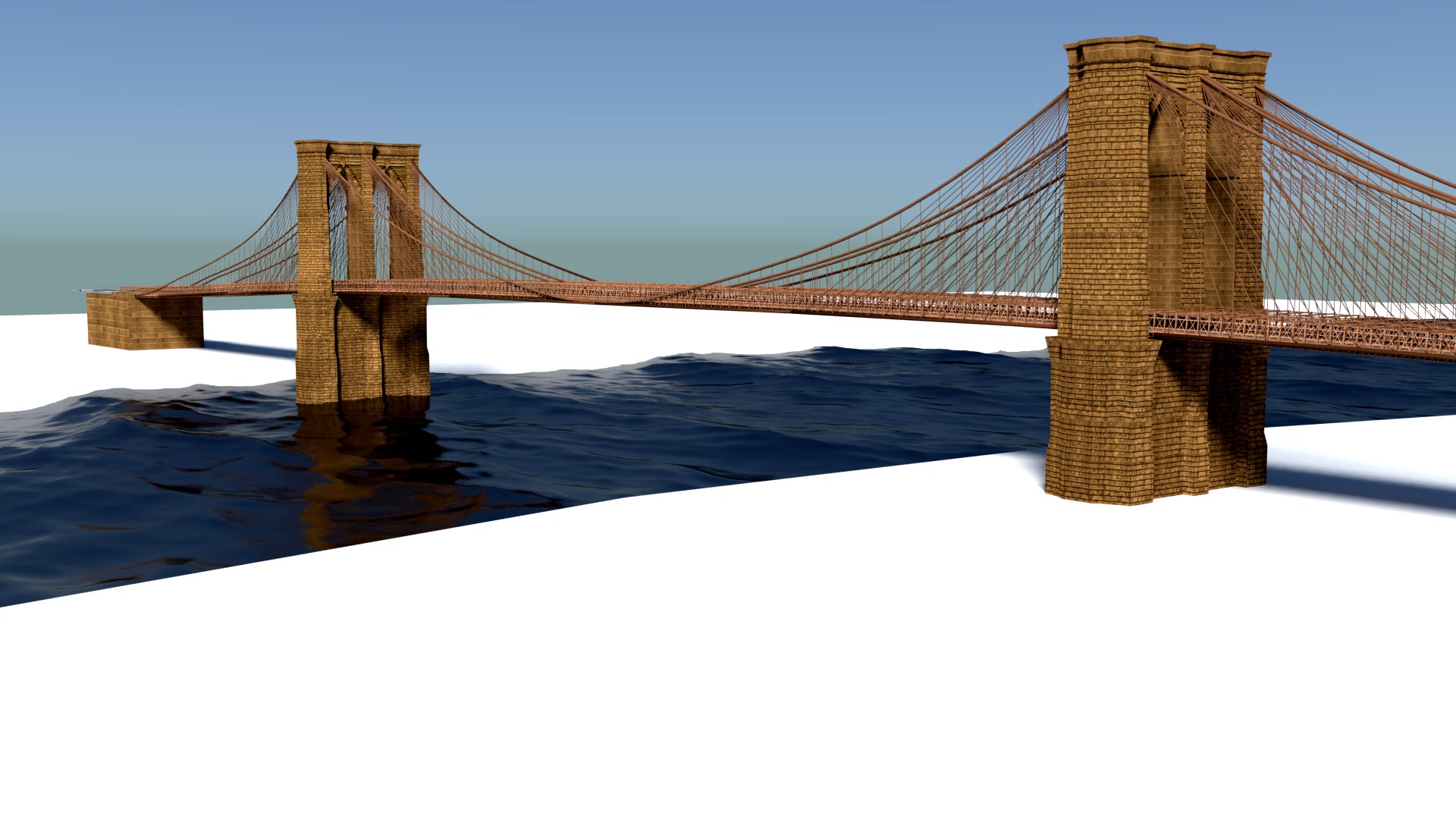 3D model brooklyn bridge - TurboSquid 1460145