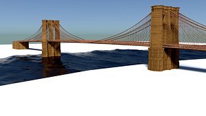 3D model brooklyn bridge
