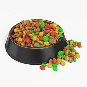 Pet Food Bowl Metal Plastic  With Food R