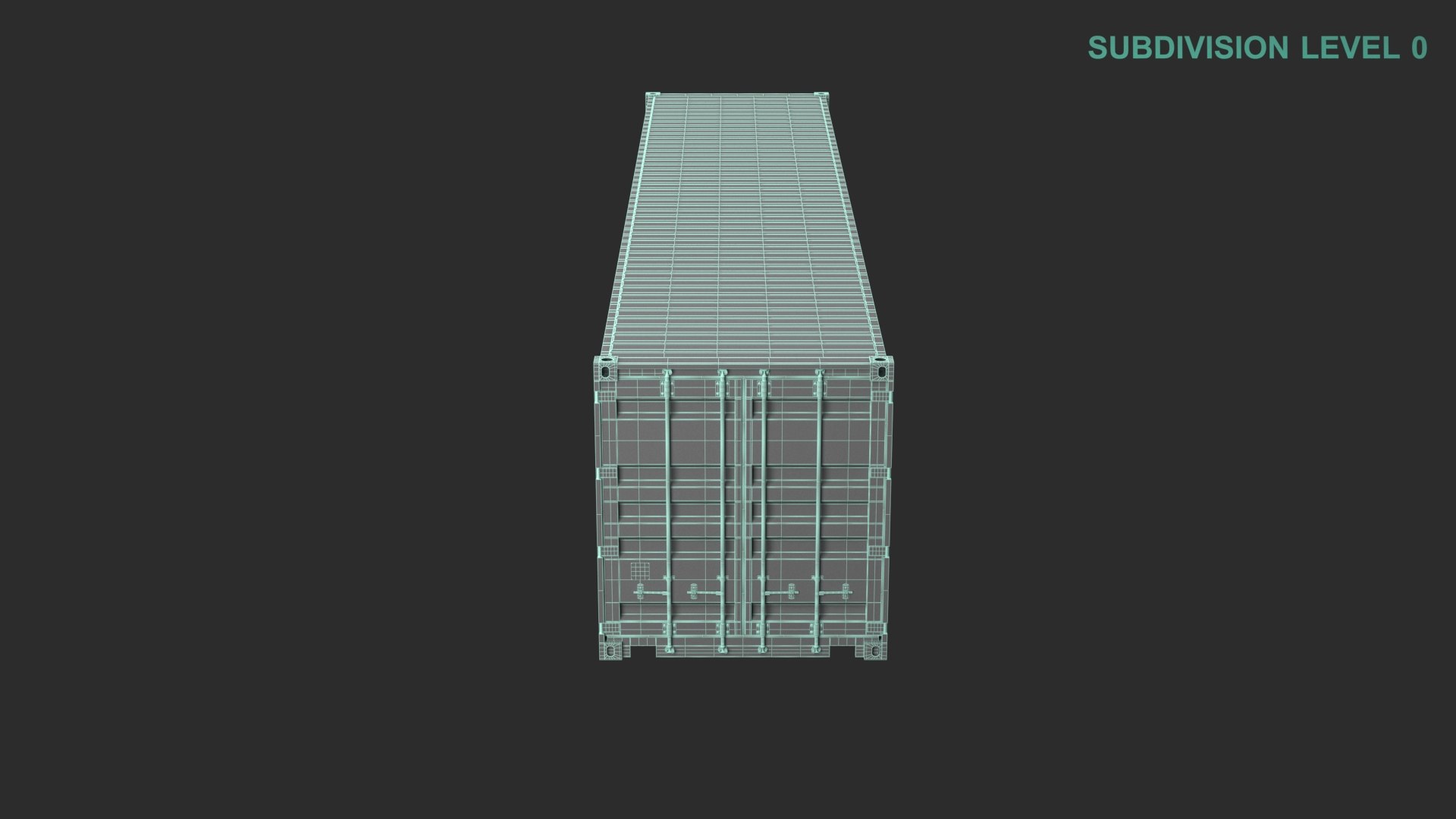40ft Shipping Container 3D model https://p.turbosquid.com/ts-thumb/gX/juIKGD/1Q/wireframe0008/jpg/1658902320/1920x1080/fit_q87/e25e5ca885a4c7cfcfaf1446462f32b101cfda61/wireframe0008.jpg
