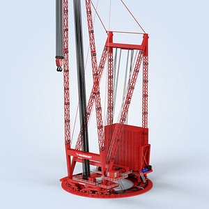 super heavy llift crane 3d model