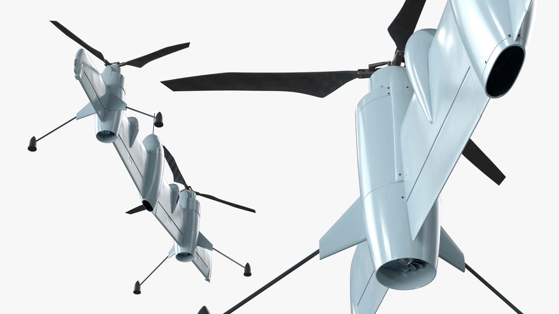 3D Model Rotor Blown Wing UAS Drone Gray Rigged For Maya - TurboSquid ...