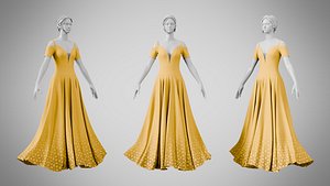 3D Dress 38 Amber