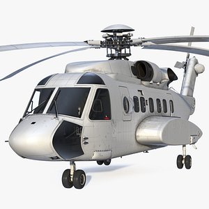 civil helicopter generic copters 3D model