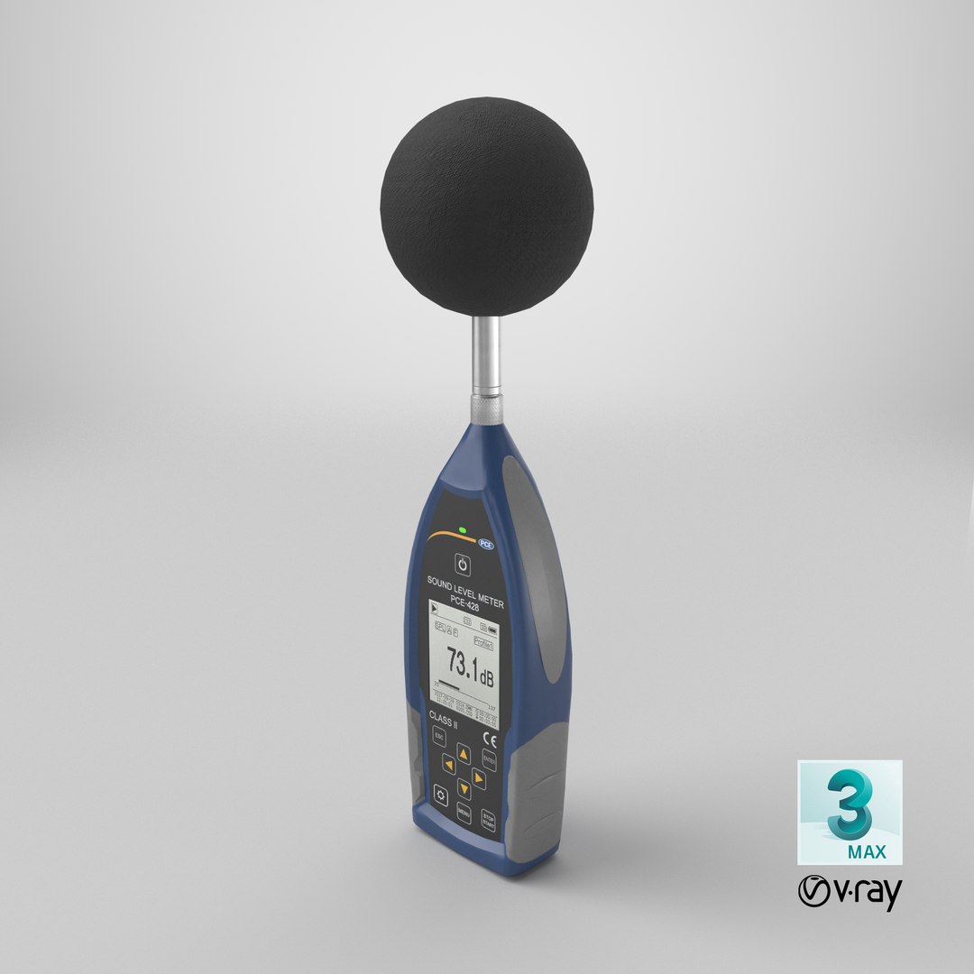3D model Handheld Digital Sound Level Meter SPL Meter PCE 428 https://p.turbosquid.com/ts-thumb/gX/rKb4HW/Gi/stemcell_max_vray_render/png/1753721828/1920x1080/fit_q87/26df4cd58d2f7ef7abeebb07bb5d6c6518a2d856/stemcell_max_vray_render.jpg