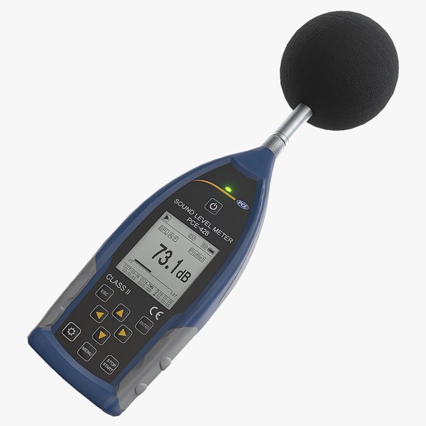 Modello 3D Misuratore di livello sonoro digitale portatile SPL PCE 428 Modello 3D Misuratore di livello sonoro digitale portatile SPL PCE 428