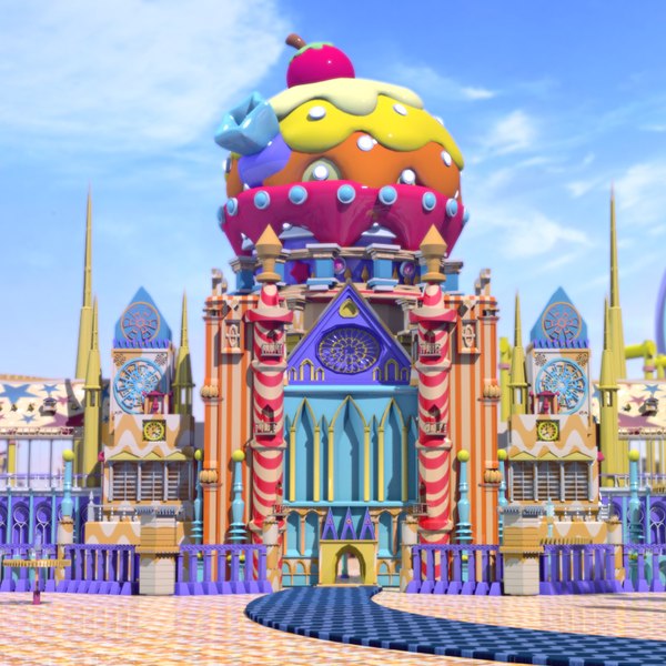 Cartoon amusement park amusement park amusement park equipment 3D -  TurboSquid 1832606