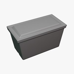 Eco Food Box - Geometry Only No Textures No Materials 3D model