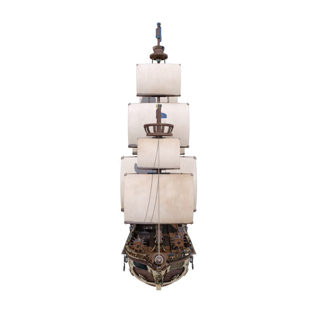 Realistic Ship 3d Model