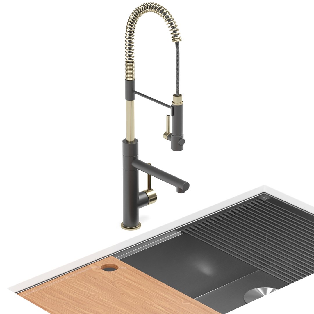 3D KRAUS Kitchen Sink TurboSquid 2291827