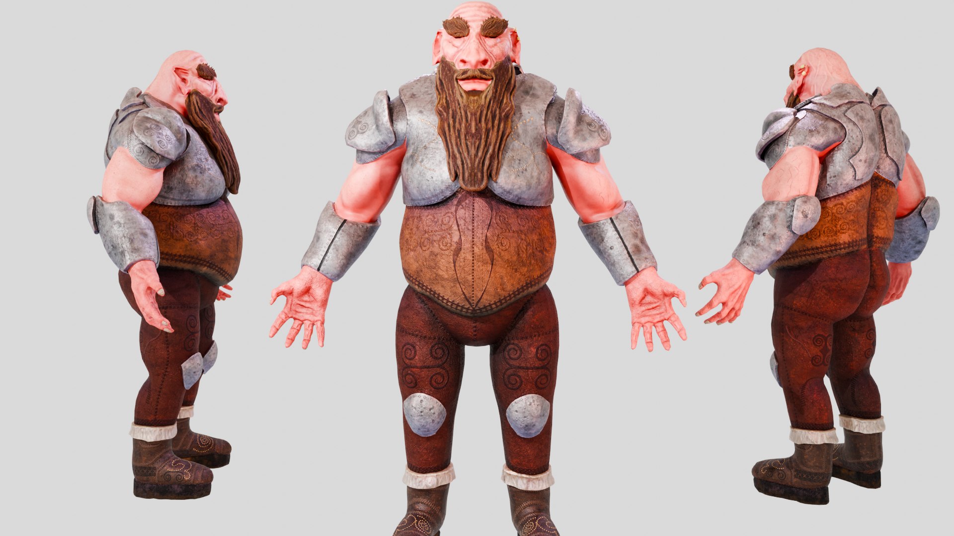 Dwarf Warrior Character I High-Quality Game-Ready 3D Model 3D ...