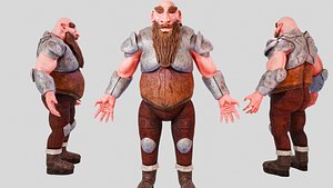 Dwarf Warrior Character I High-Quality Game-Ready 3D Model 3D