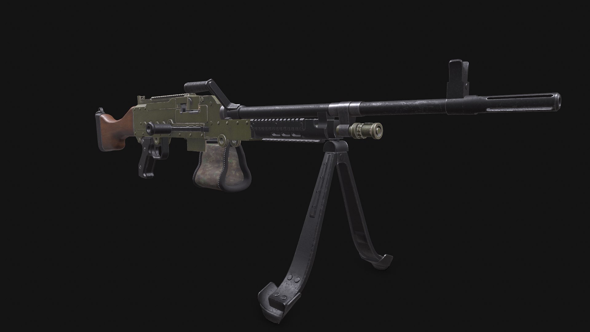 KSP 58 Machine Gun Low-poly PBR 3D - TurboSquid 2011221