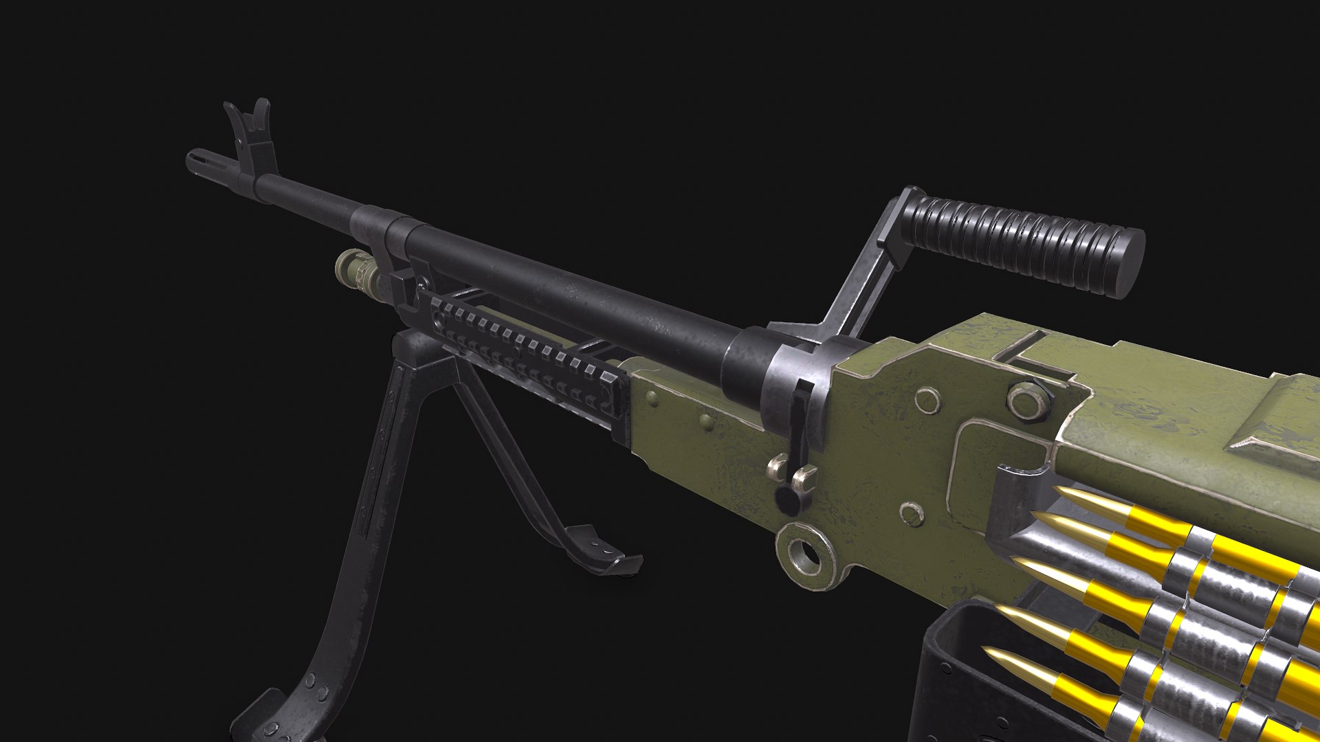 KSP 58 Machine Gun Low-poly PBR 3D - TurboSquid 2011221