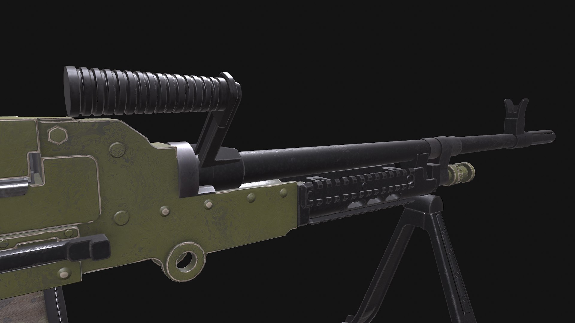 Ksp 58 Machine Gun Low-poly Pbr 3d - Turbosquid 2011221