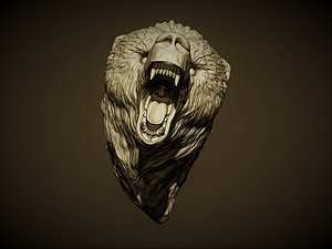 Bear head grizzly
