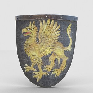 3d model weapon shield