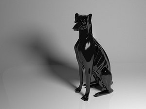 dog sculpture sculpt model