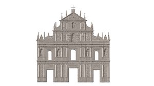Ruins of Saint Paul Macau 3D model