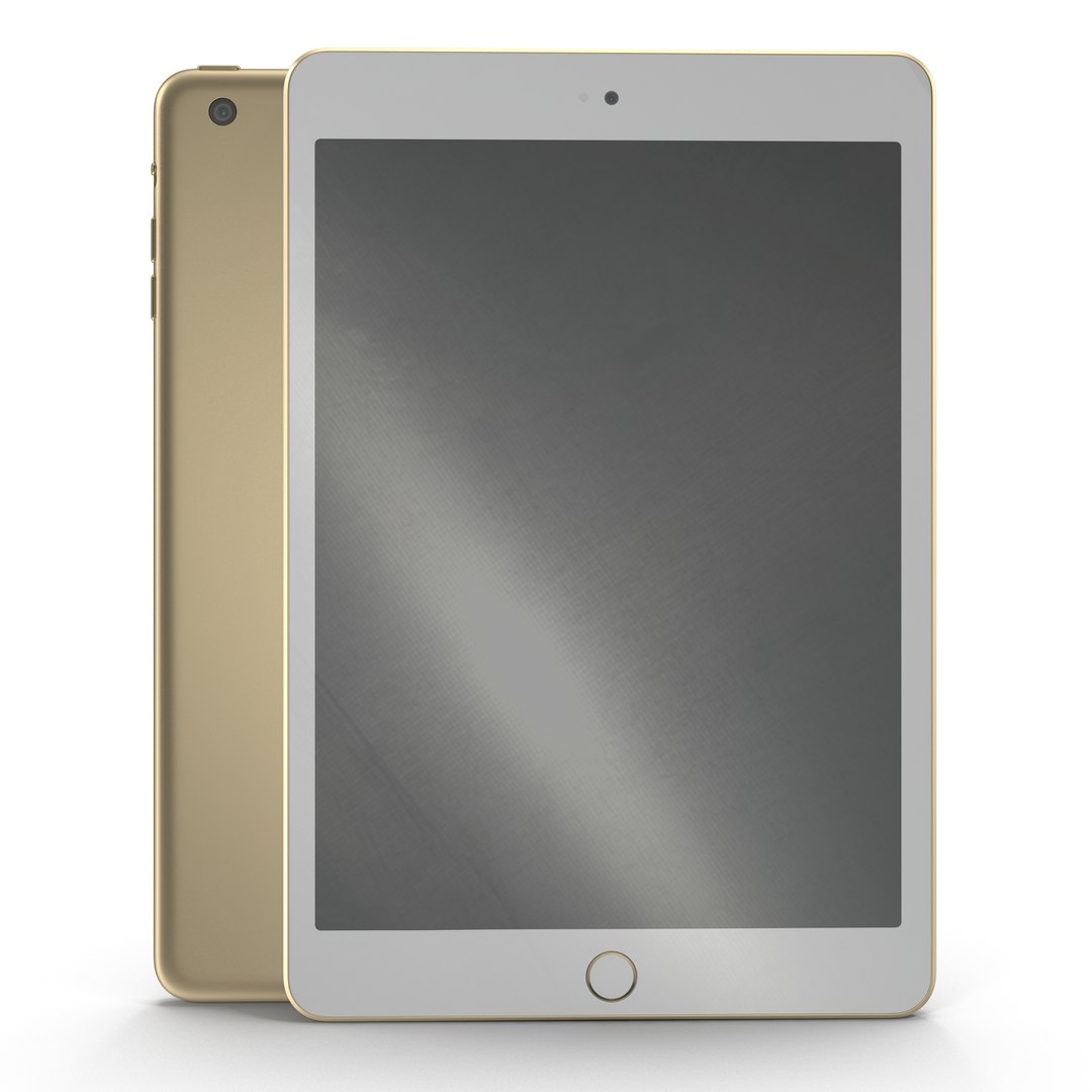iPad Mini 3 Gold 3D model preview