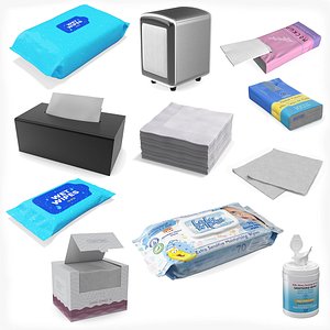Wipes Collection 3D model